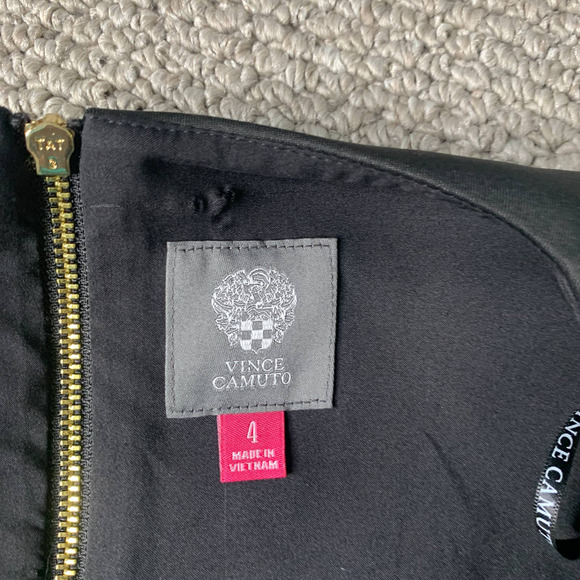 Vince Camuto‎ Womens Dress Size 4 Black Sleeveless Keyhole Neck Lined Sheath NWT - Picture 8 of 11